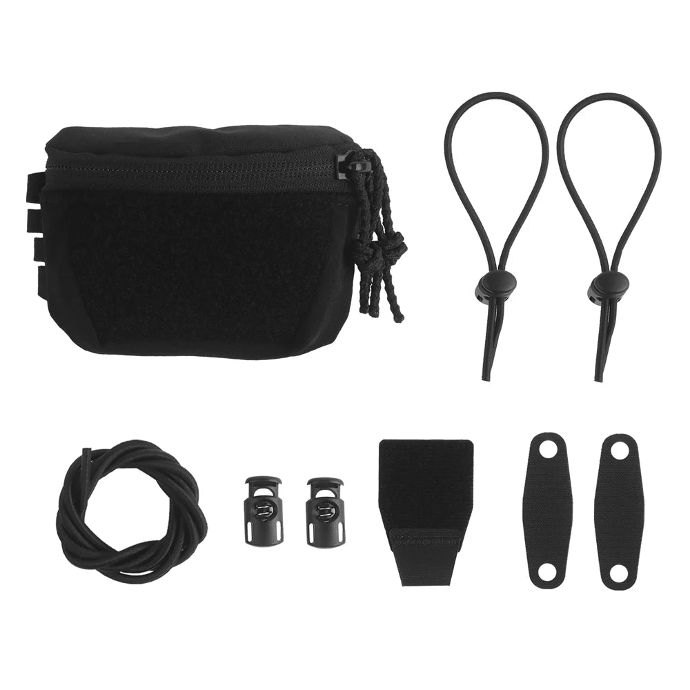 Poseidon Defense SC Helmet Accessories Storage Pouch Cord Routing Hole Compatible With Night Vision NVG Battery Box Camera Light