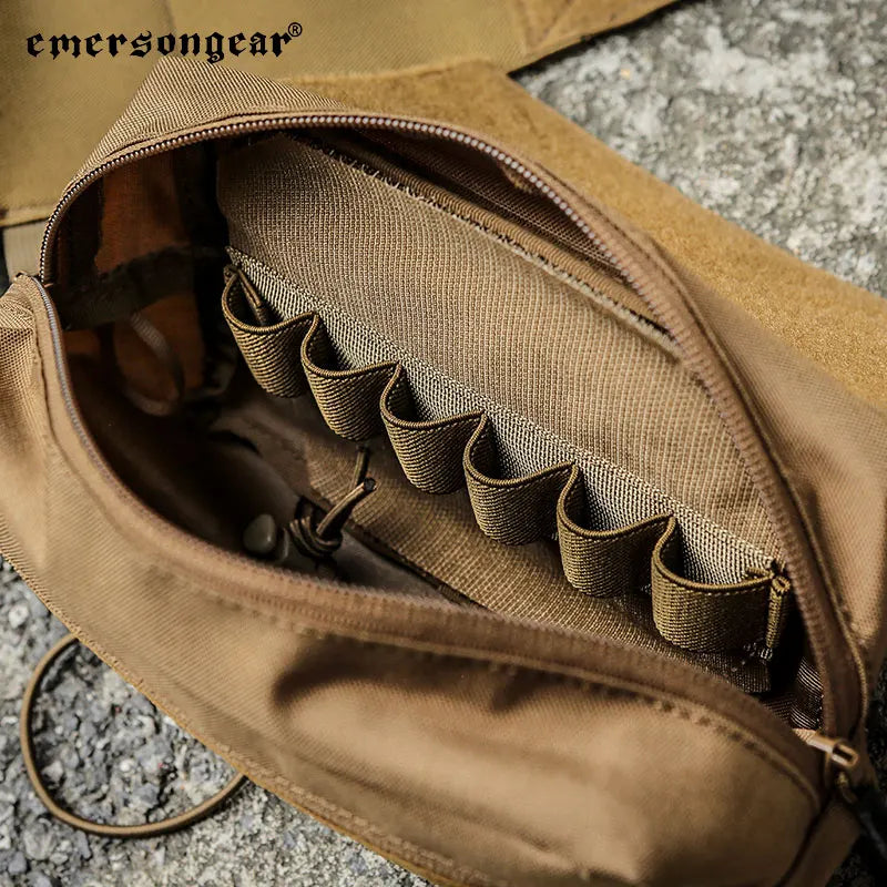 Emersongear For FCS Hunting Vest W/MK Chest Rig Set Multi-Purpose Plate Carrier W/ Pouch Elastic Cummerbund Sack Bag Trekking