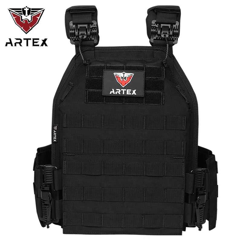 ARTEX Quick Realse 1000D Nylon Modular Cutting Tactical Hunting Vest Personal Protective for Hunting Black Chaleco Tactico