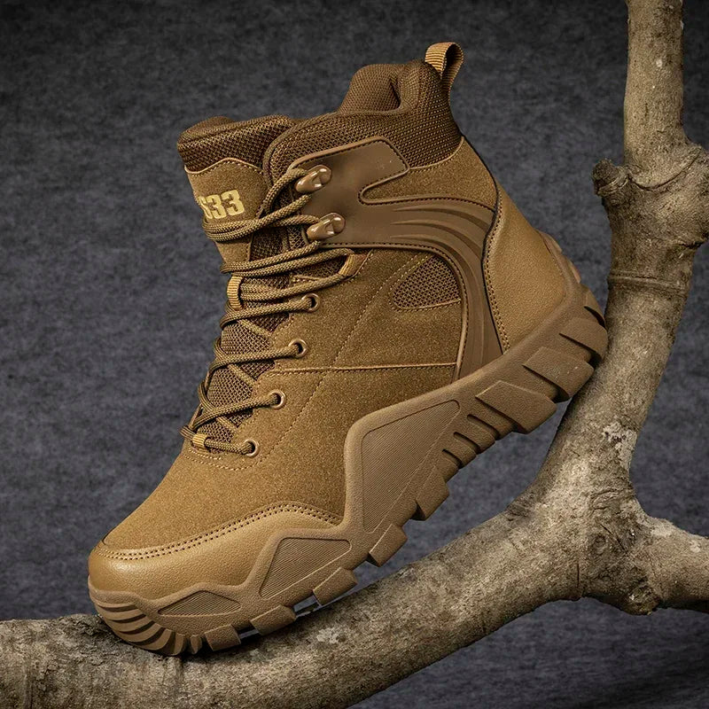 VIPOL Climbing Tactical Shoes Men Boots Casual Outdoor Waterproof Brand Plus Size Boot Ankle Man Hiking Shoes