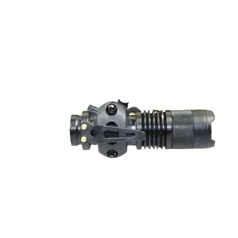Tactical Helmet Mount Flashlight Clip Set for FAST MICH Compatible with FAST MICH Helmet Q5 Zoom Flashlight Multi Angle