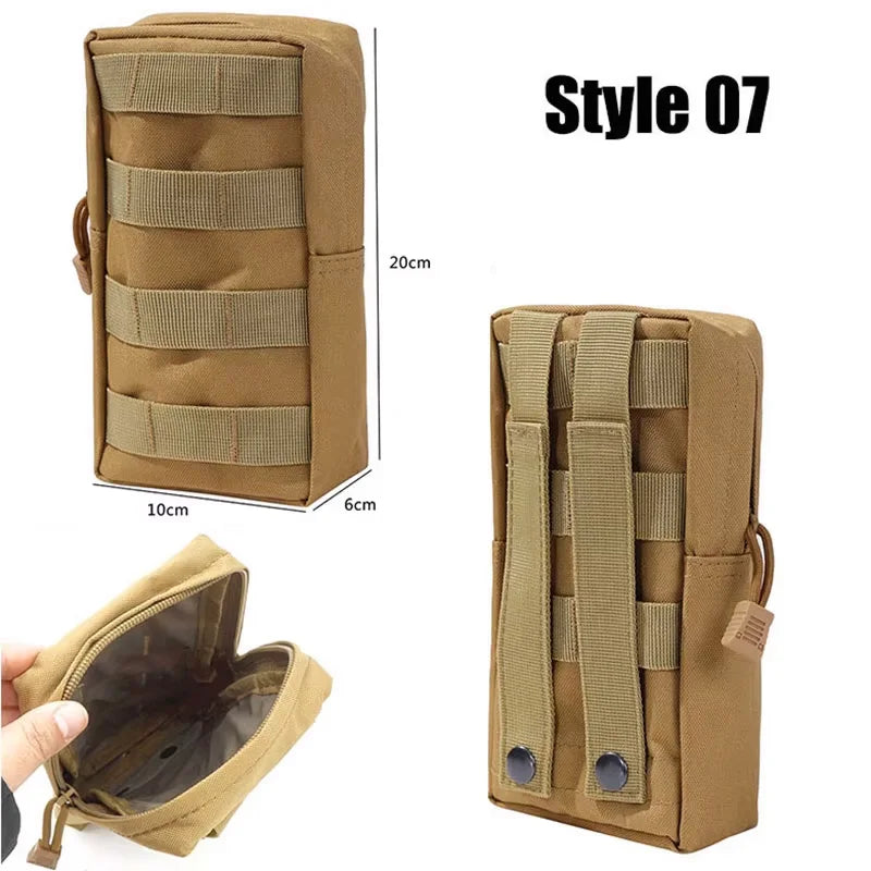OPHIDIAN Bags Molle Pouches Gear Waist Bag Men Phone Pouch Camping Hunting Accessories Belt Fanny Pack EDC Pack