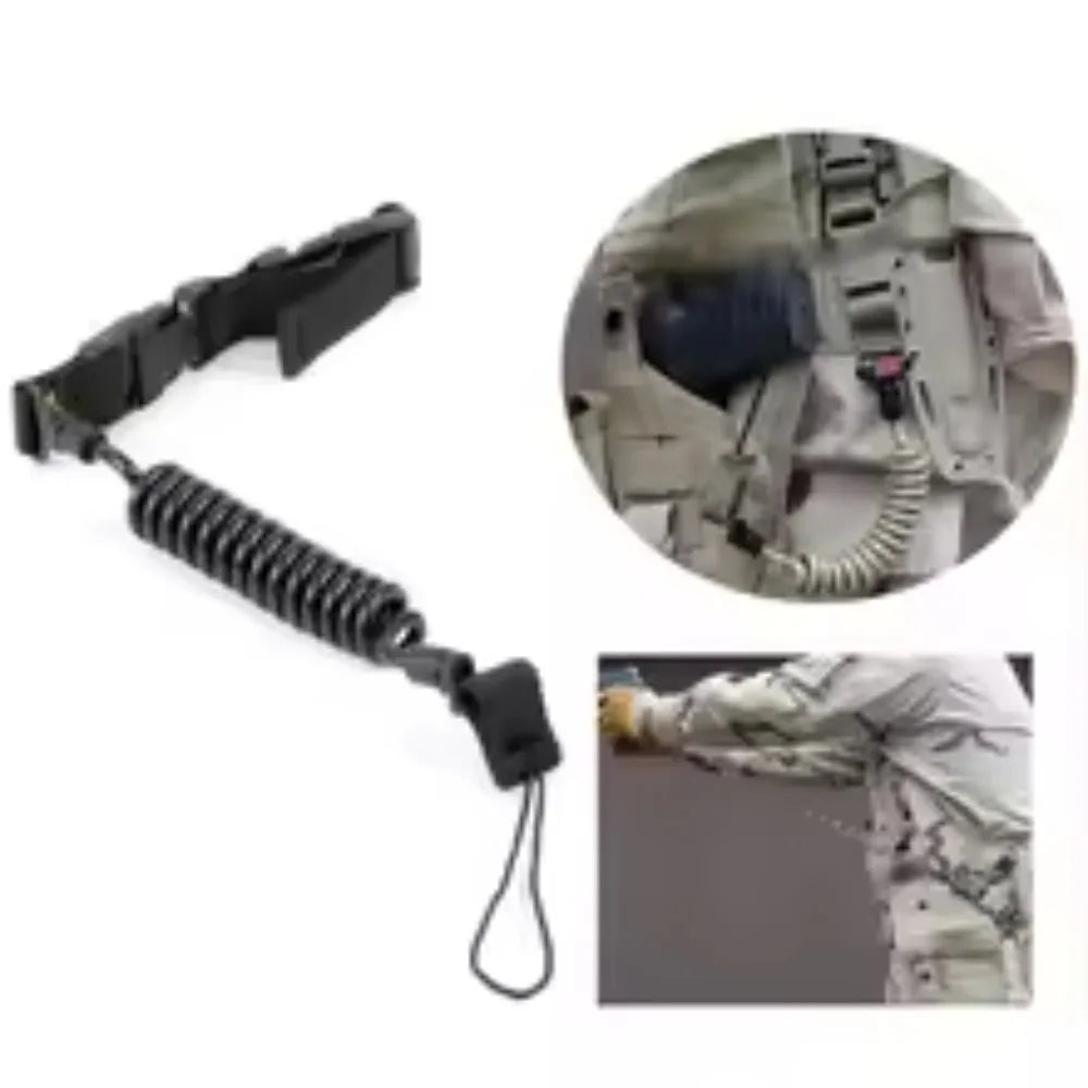 Telescopic Gun Sling Lanyard Spring Pistol Handgun Strap Hunting Tactical Shooting Outdoor Accessory