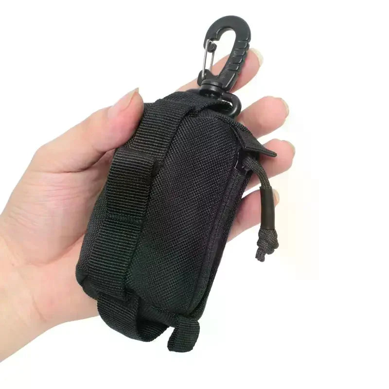 Outdoor Buckle Bag EDC Pouch Zipper Key Card Holder Small Tools Bag Portable Wallet Pouch Outdoor Hunting Waist Bags