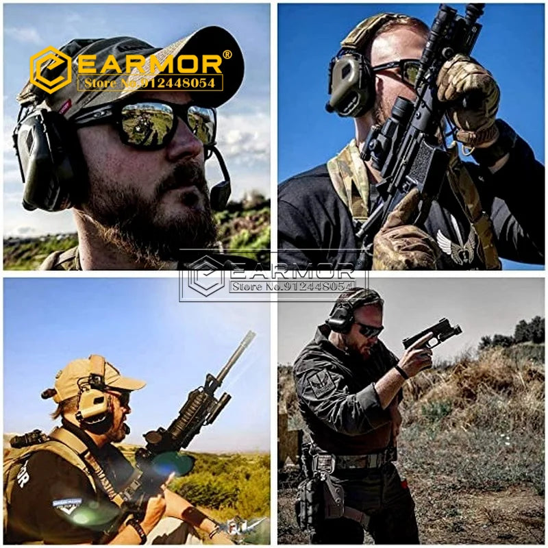 EARMOR 2024 New Tactical Headset M31 MOD4 Noise Canceling Earmuffs Anti-Noisy Shooting Earphone NRR 22dB