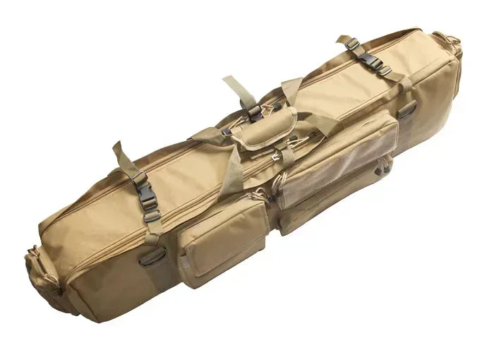 Tactical M249 Gun Bag Fishing Hunting Hiking Outdoors Rifle Backpack Outdoor Gun Carrying Protection Case With Adventure  Strap