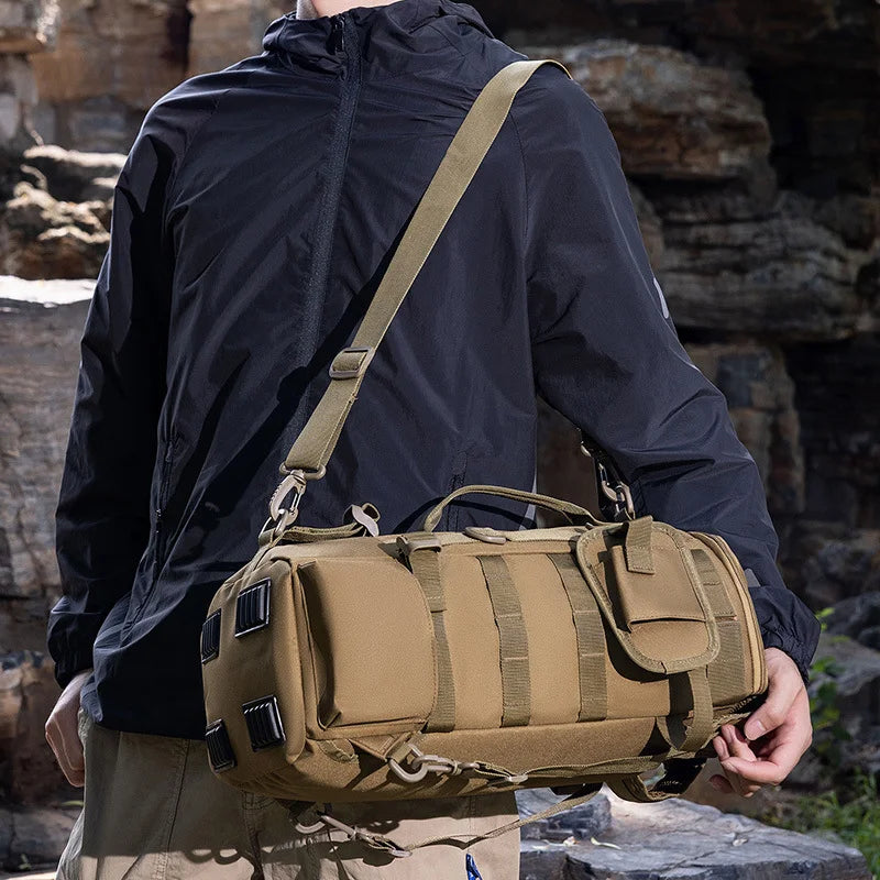 Hot Tactical Backpack Large Capacity Waterproof Hiking Rucksack Multifunctional CampingMountaineering Fishing Lure Bag Outdoor
