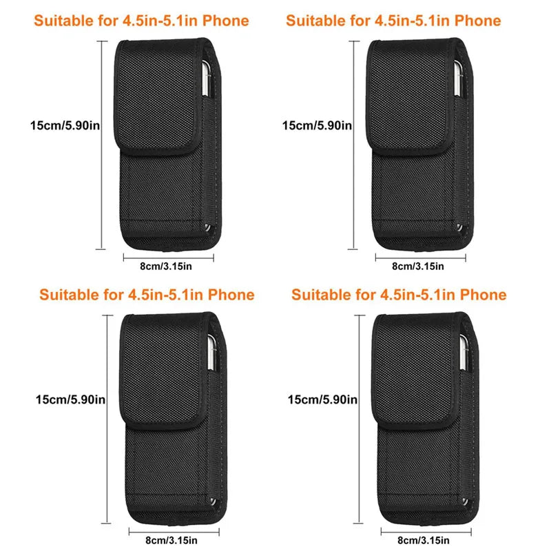 1/2/3/4pcs Tactical Molle Phone Pouch Outdoor Sports Waist Fanny Pack Mobile Phone Case Hunting Belt Waist Bags