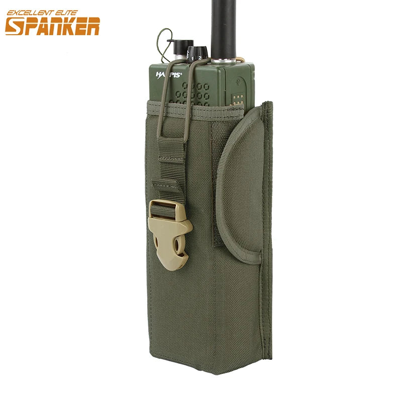 Tactical Molle Radio Walkie Talkie Pouch for PRC148/152 Waist Bag Holder Pocket Portable Interphone Holster Carry Bag