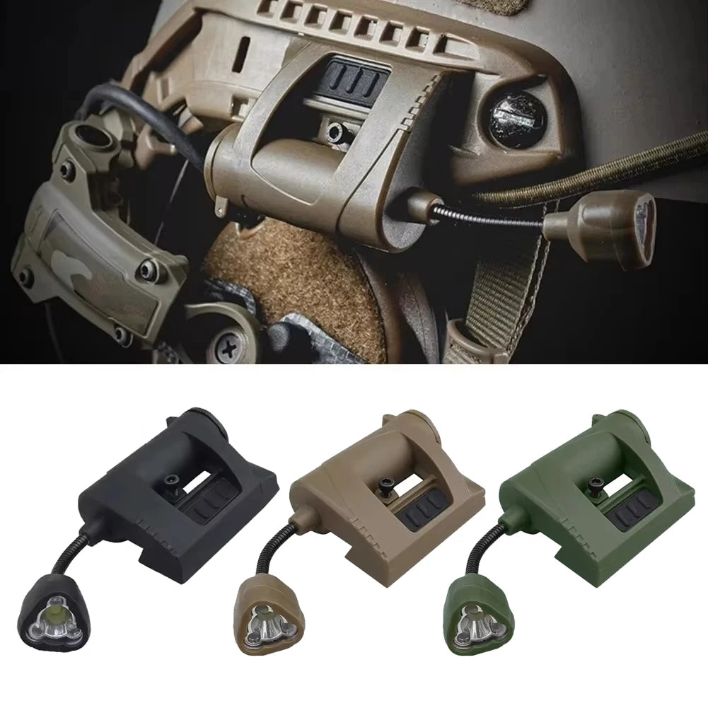 BOOIU 1/2PCS Tactical Four Mode LED Flashlight IR Lamp MPLS Charge Helmet Light Outdoor Night Lighting Hunting And Helmet Light