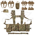 OPHIDIAN UW Chest Gear Radio Magazine Pouch Hunting Vest Patrol Pack with 8 Piece Interior Functional Expanded Storage