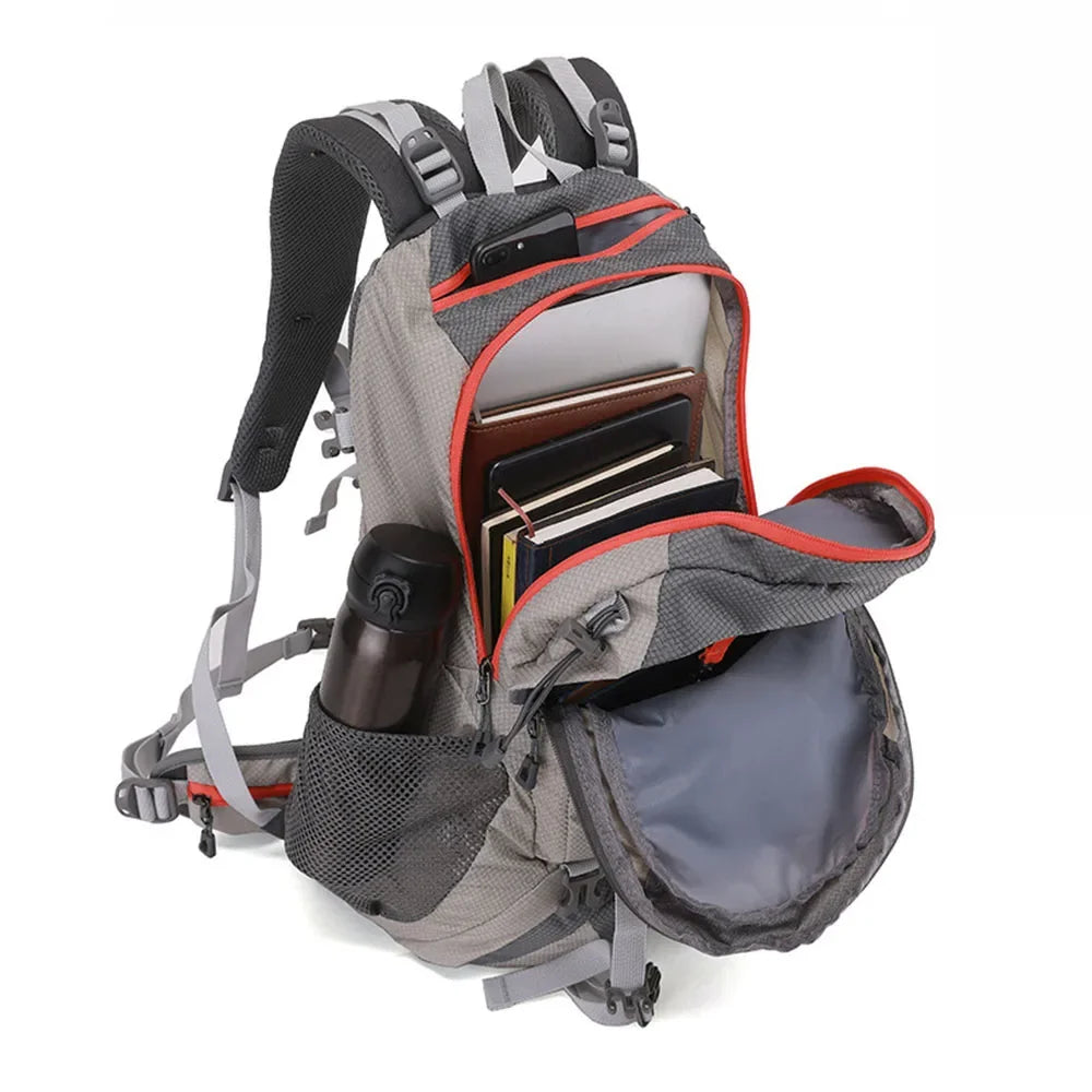 2026 New Outdoor Mountaineering Bag for Long Distance Hiking, Anti Water Dew, Load Reduction, Spinal Protection Camp Backpack