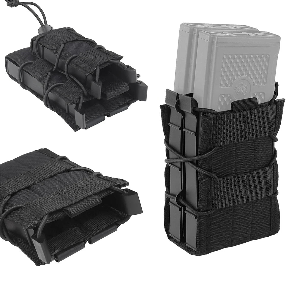 OPHIDANTAC 9MM 5.56 Magazine Pouches Tactical AK AR M4 AR15 Single Magazine Bag Rifle Molle Mag Holster Pouch Hunting