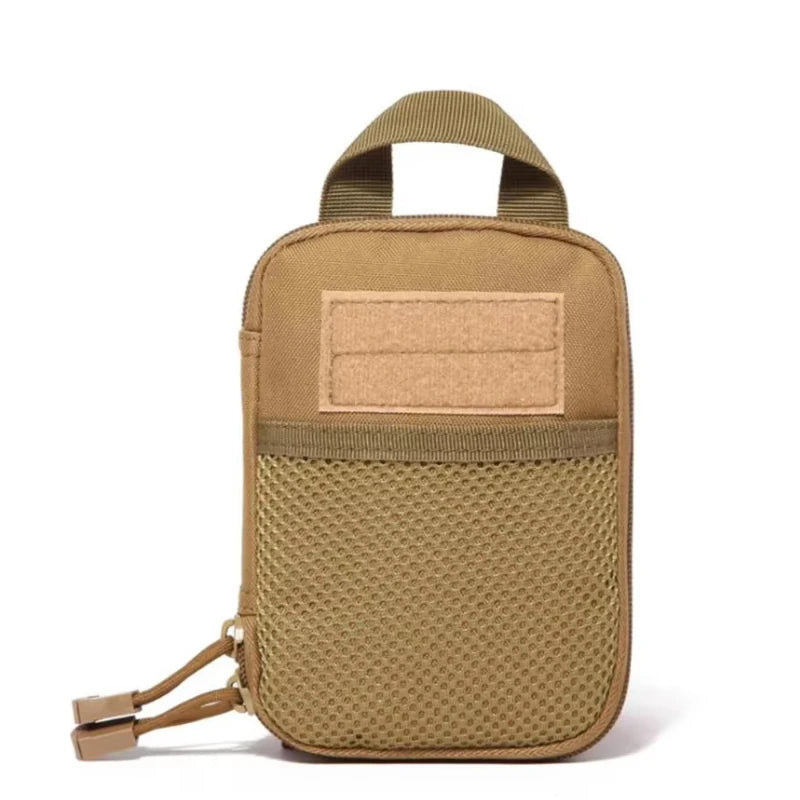Outdoor Tactical First Aid Kit Small EMT Medical Bag MOLLE Accessory Hunting Camping Hiking CS Phone Bag (18X14X2CM)