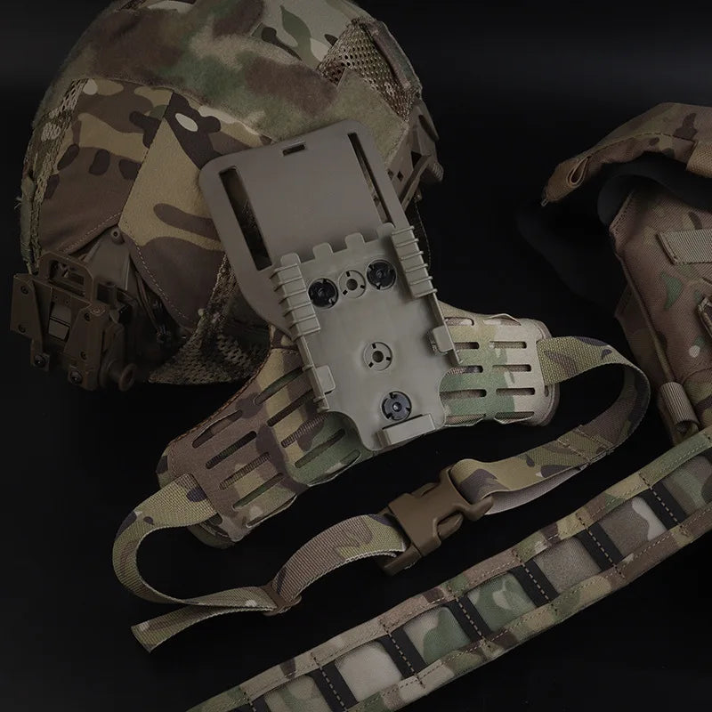 Hunting Quick Locking System Kit Mid-Ride Leg Belt Loop Platform Drop Leg Holster Thigh Platform Holster Adapter Base for GL