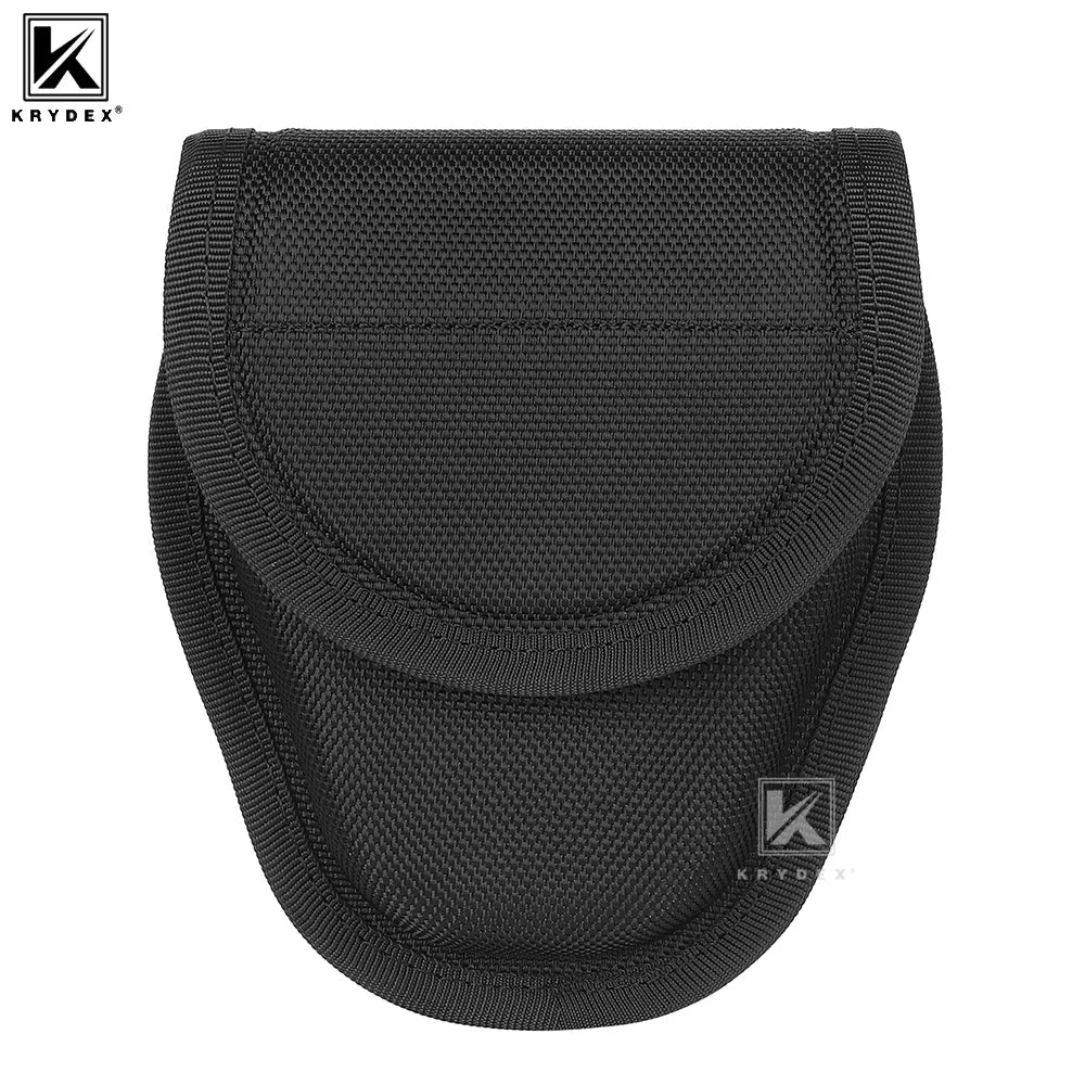 KRYDEX Tactical 1000D Nylon Handcuff Case Single Handcuff Pouch Hidden Snap For Law Enforcement & Security Guard Equipment