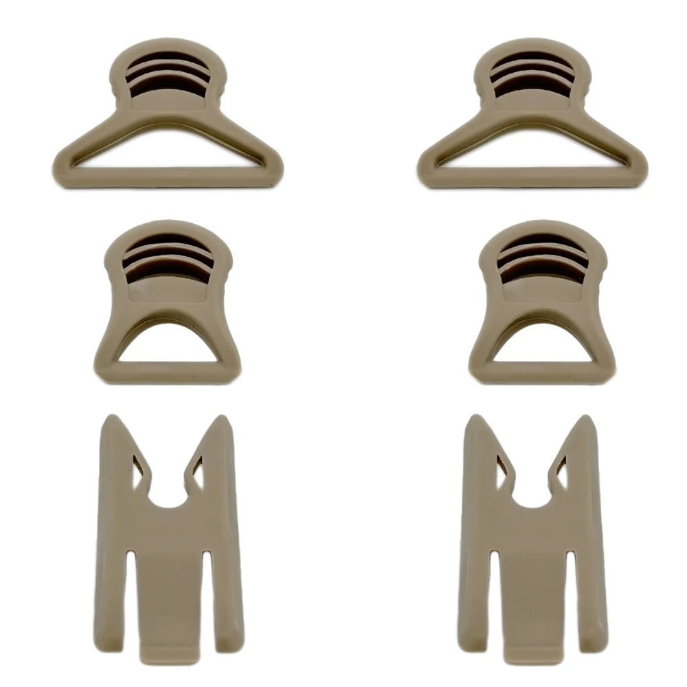 6Pcs/set Helmet Goggle Swivel Clips Set for Helmet Side Rails Airsoft Tactical Helmet Accessories