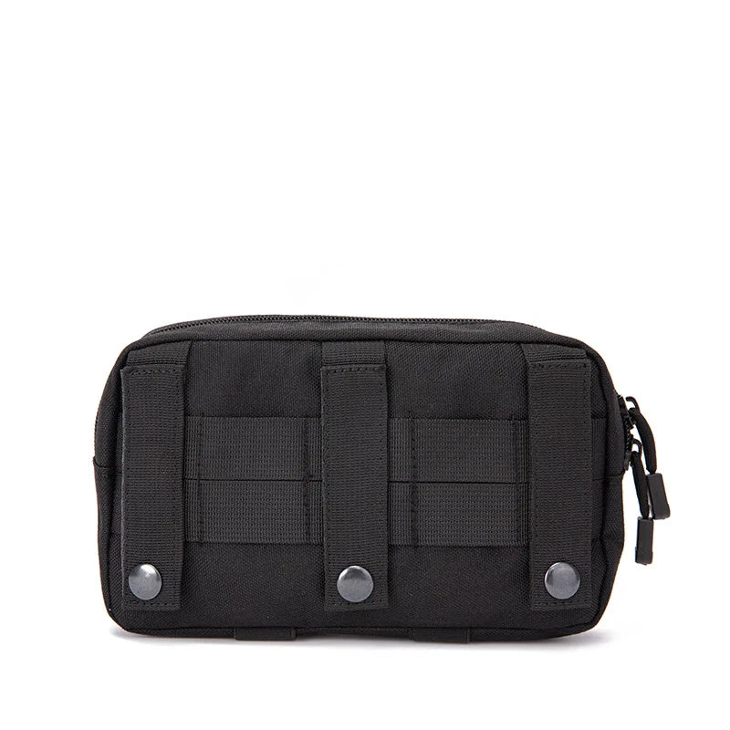 Tactical Molle Admin Pouch Utility Laser Cut EDC Tool Pouch Bag Horizontal Modular Pouches Include US Flag Patch and Keychain