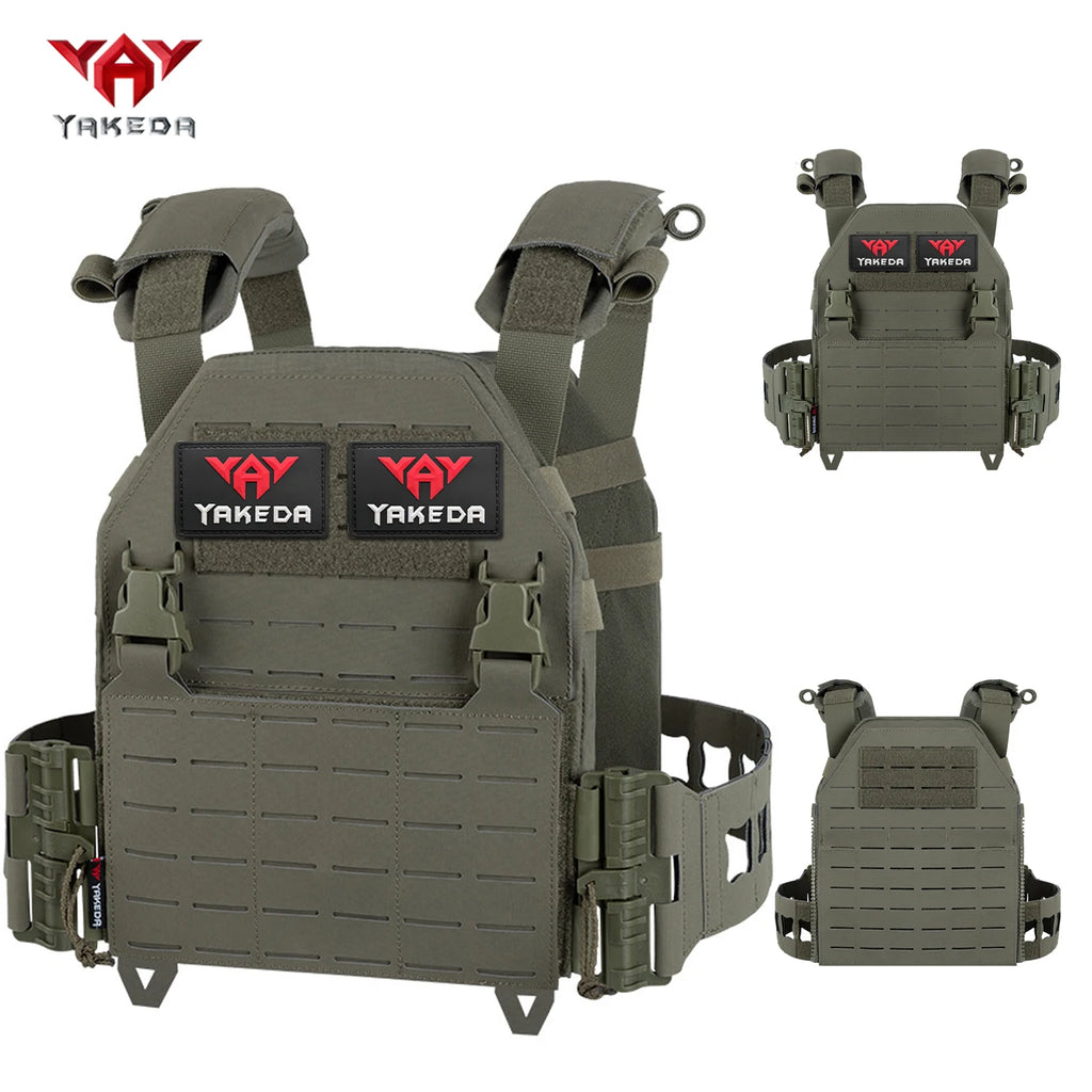 YAKEDA waist strap quick release buckle multifunctional hunting vest replaceable equipment bag shoulder strap adjustable