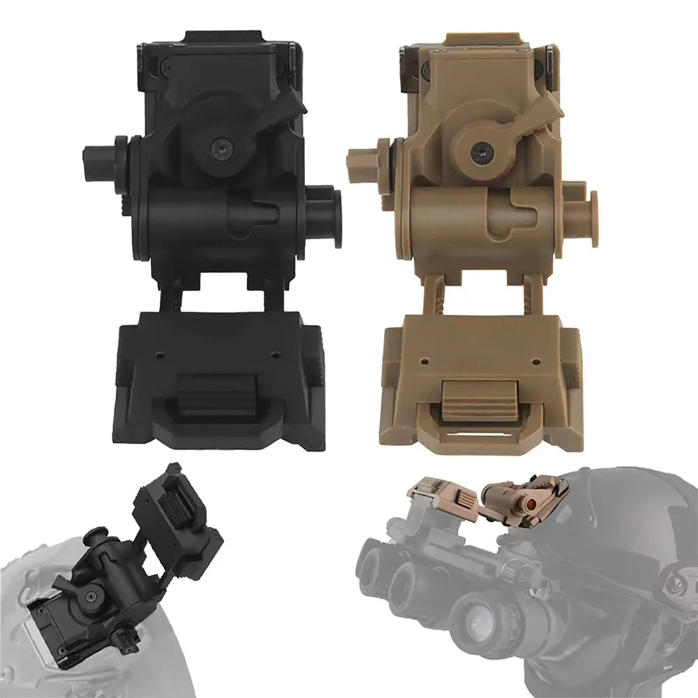 L4G24 NVG Night Vision Mount Bracket Nylon Tactical Helmet Mounting for PVS15 PVS18 PGPNVG18 Foldable Night Vision Goggle Holder