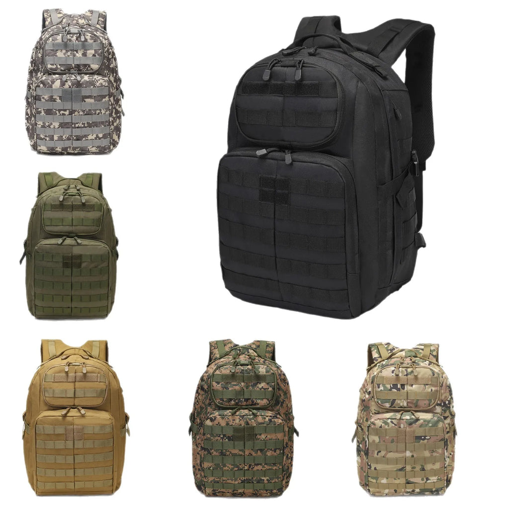 30L Outdoor Tactical Backpack with MOLLE System for Hiking Camping Multifunctional Military Rucksack