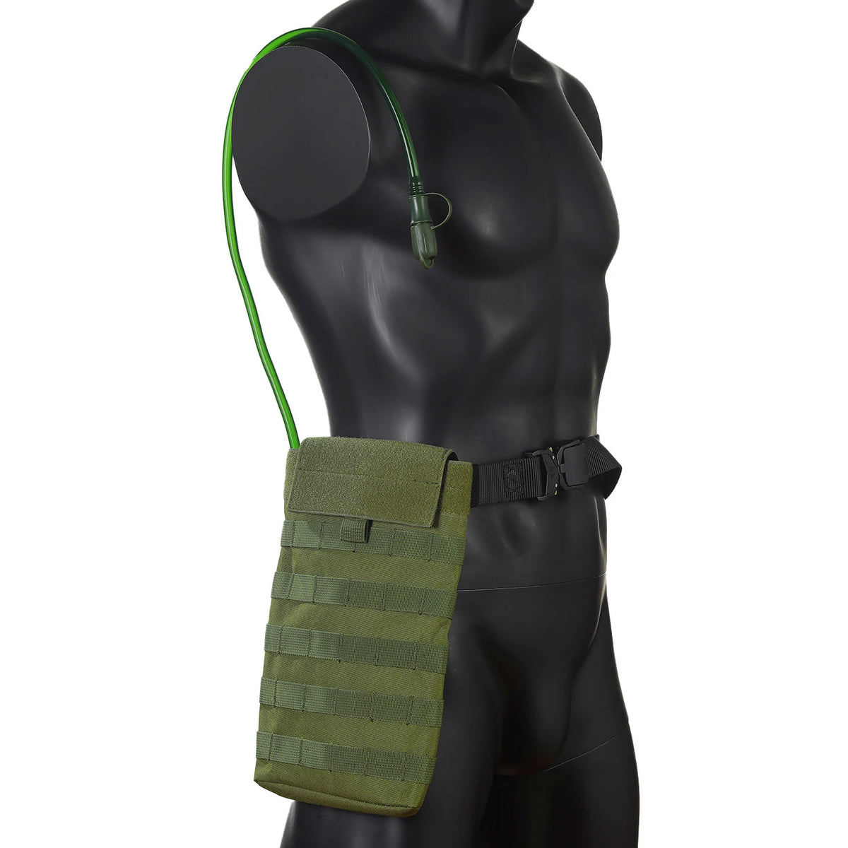 MOLLE Expansion System Accessories Water Bag Pack+2.0L Soft Water Bag Set Large Diameter Rotary Cap Bite Drinking Pipe
