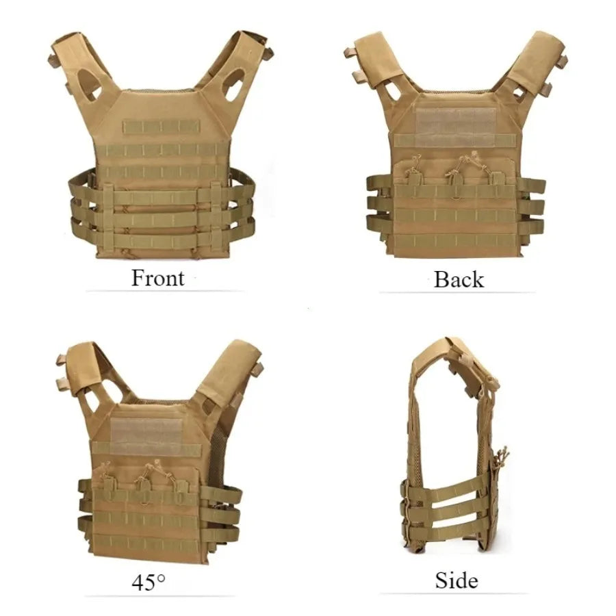 Tactical Vest Waterproof Outdoor Body Armor Lightweight JPC Molle Plate Carrier Hunting Vest CS Game Jungle Security Equipment