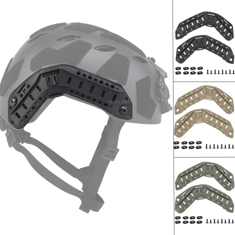 Hunting Helmets Side Guide Rail Tactical Fast Helmet Adapter Guide Rail Shooting Wargame Cs Helmet ARC Guide Rail Adapters