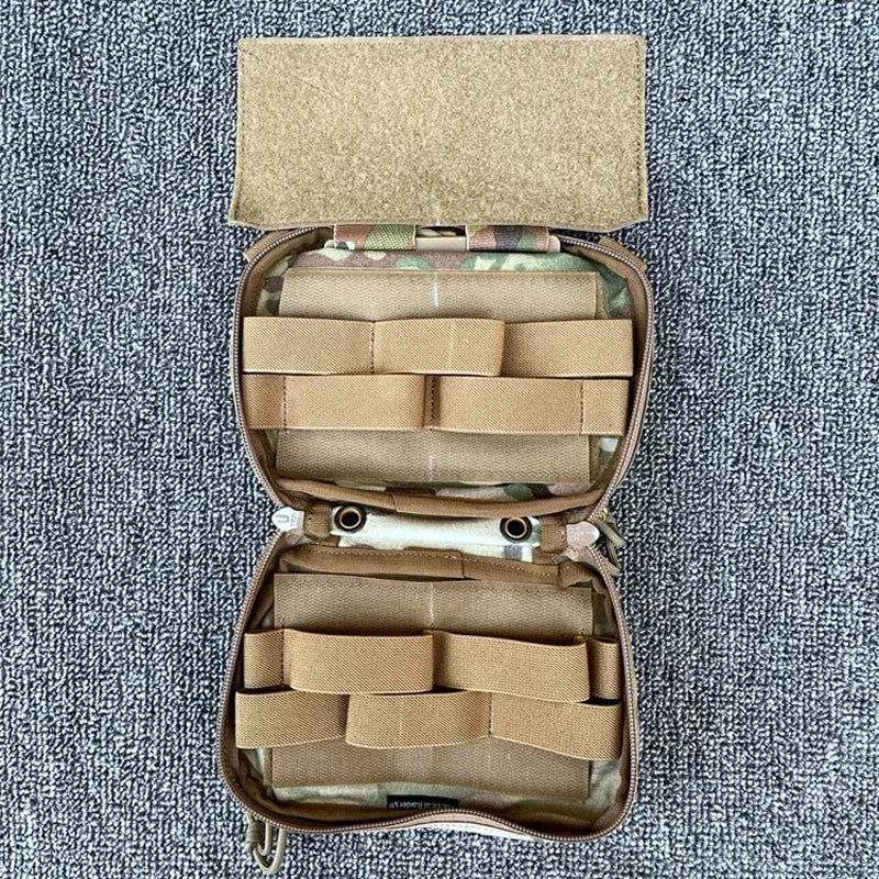 Airsoft D3CRM Chest Hanging Medical Pouch Tactics EDC Chest Rig Pouch Gear Drop Down Extended Storage Abdominal Bag ﻿