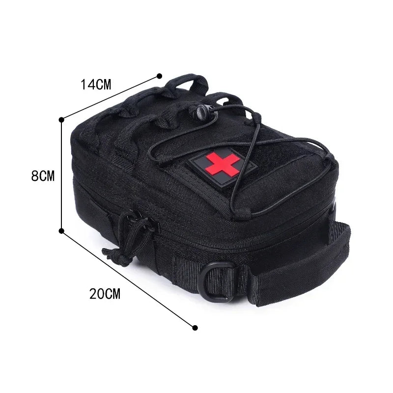 EDC Medical Pouch Survival EMT Emergency Tool Bag Waist Pack Camping Hunting Pouch First Aid Kit Bag Shoulder Strap NOT Included