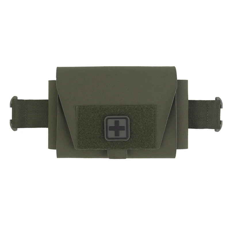 Compact Camo MOLLE First Aid Kit Quick Detach Pull Handle Lightweight Emergency Medical Pouch for Outdoor Survival Essentials