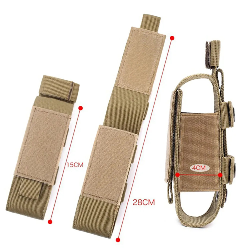 MOLLE Nylon Tourniquet Pouch Holder First Aid Kit EDC Waist Bag Portable Medical Shears Pouch Outdoor Flashlight Knife Holster