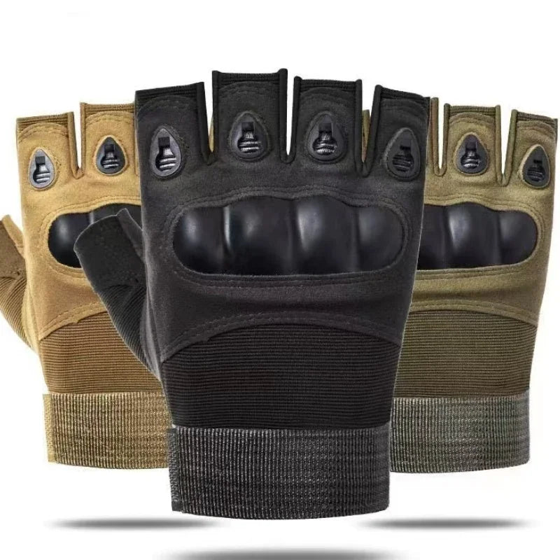 Half-finger Tactical Gloves Men's Outdoor Cycling Sports Anti-slip Wear Mountaineering Fitness Training wargame