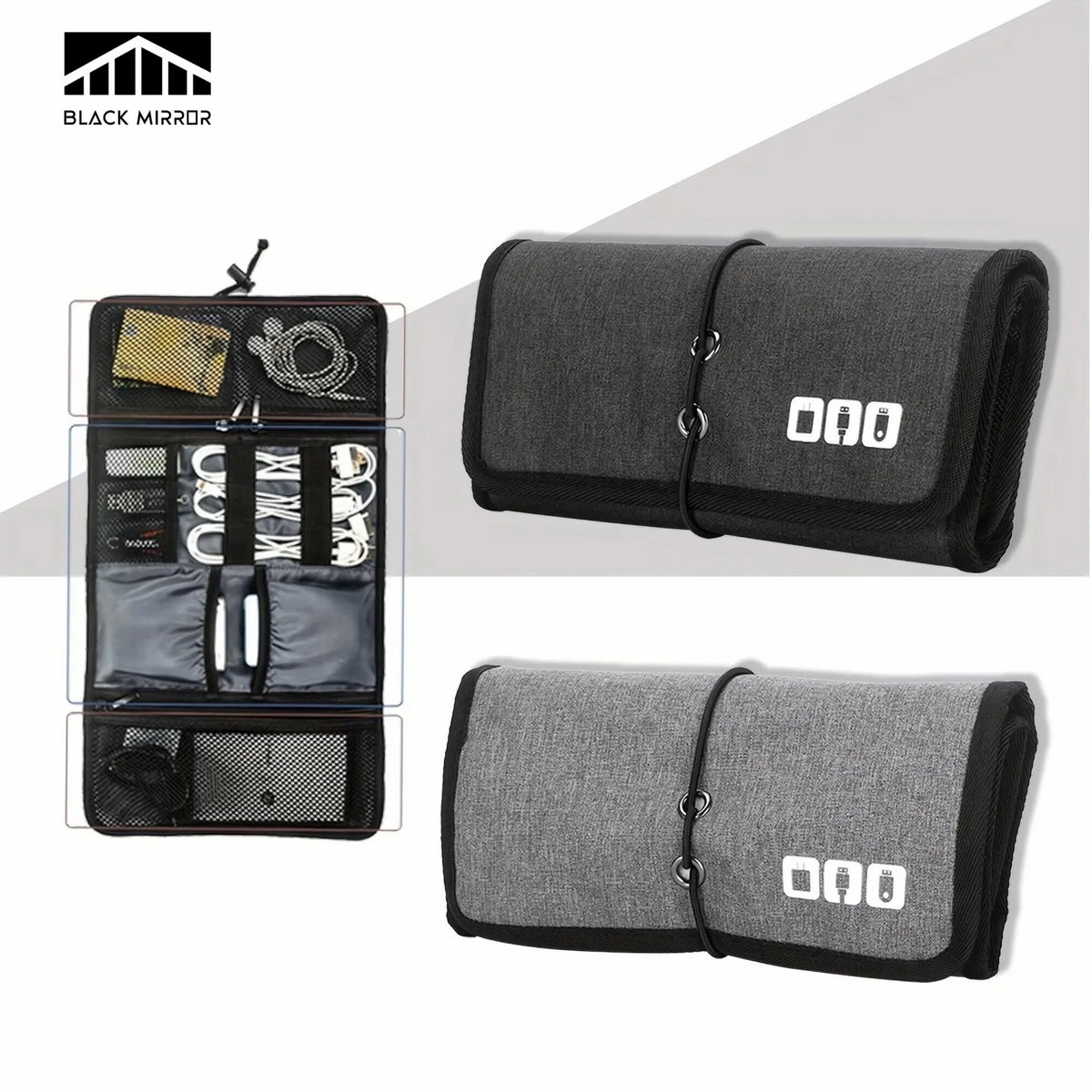 Multifunctional Travel Digital Cable Storage Bag Lightweight Waterproof Portable Travel Cable Electronic Accessories Organizer