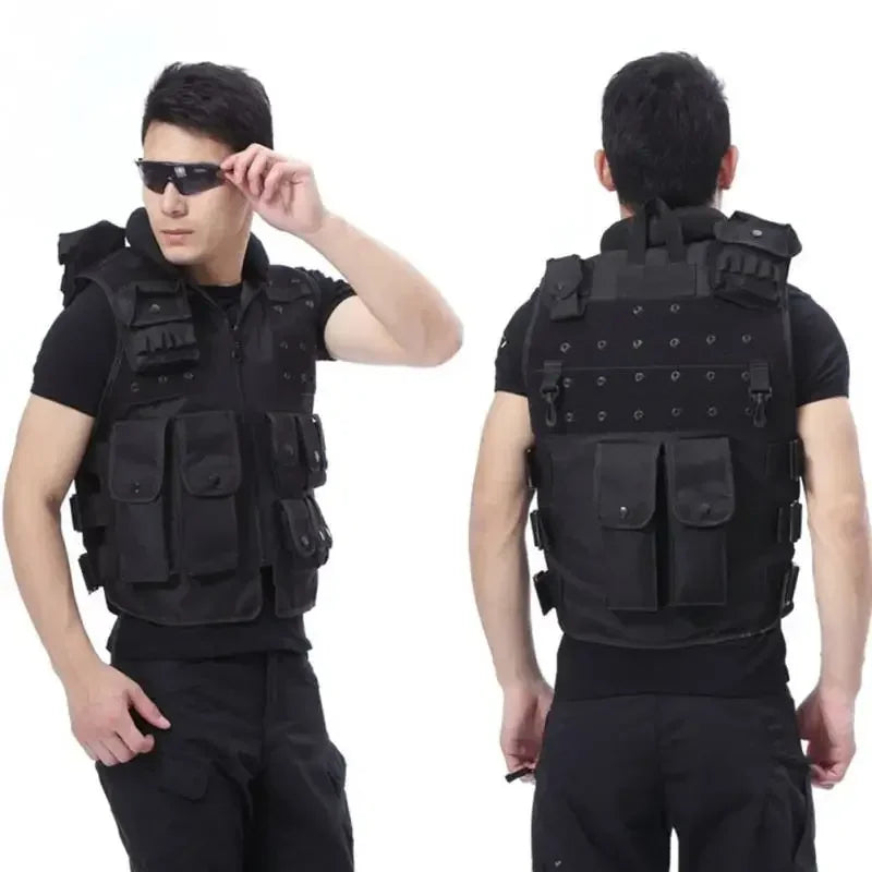 Hunting  Tactical Vest Unisex Black  Vest High Quality CS Paintball Molle Protective Hiking Vest  Equipment