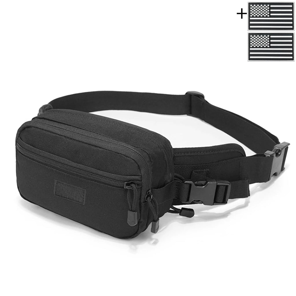 Multi functional hidden waist bag with high-strength plastic buckle for quick on/off and ample space with Magic Sticky
