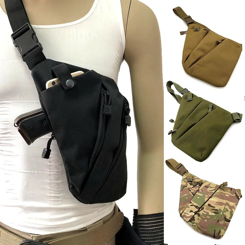 Multifunctional Concealed Storage Bag Anti-Theft Outdoor Travel Chest Bag Sports Lightweight Storage Bag