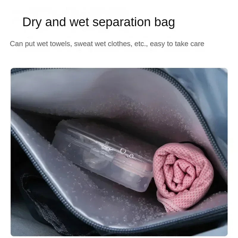 Large Capacity Outdoor Sports Gym Bag Travel Dry Wet Separation Backpack Luggage Gym Bags For Fitness Training Men Women