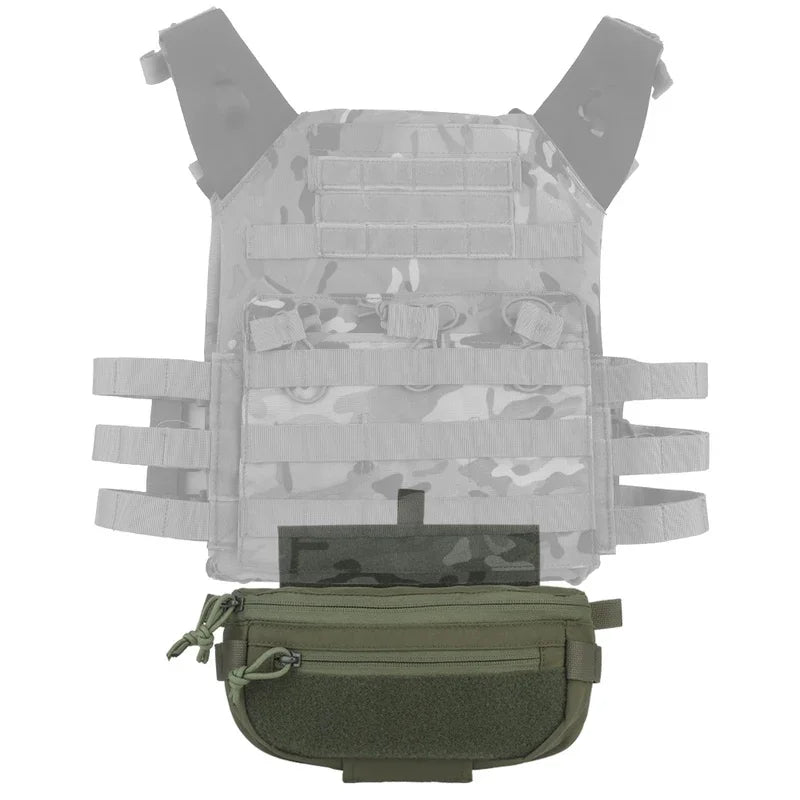 Excellent Tactical Drop Hanger Pouch  Compact Abdominal Dangler Pack Quick Release Shoulder Bag Vest Plate Carrier Airsoft Gear