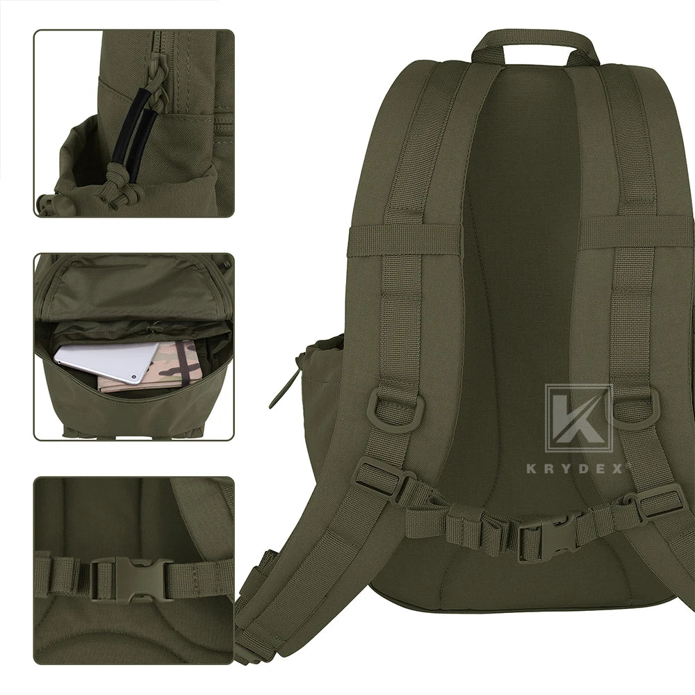 KRYDEX Tactical 14L Daypack Outdoor EDC Backpack Travel Range Pack Hiking Sport Hunting Lightweight Waterproof Backpack Bag