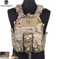 Emersongear Fabric Tactical Modular Vest With Airsoft 094K M4 Mag Pouch Hunting Combat CS Molle Plate Carrier Vest Tactical vest