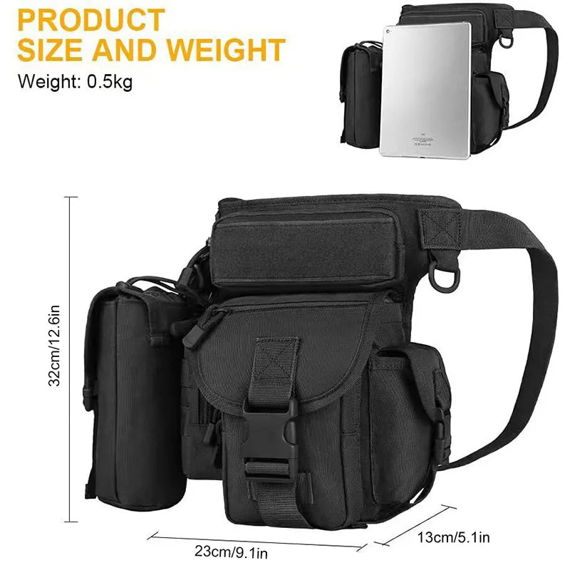 Waterproof Tactical Leg Bag Bicycle Motorcycle Pack Men Multifunction Thigh Backpack Outdoor Hiking Fishing Hunting Bag New