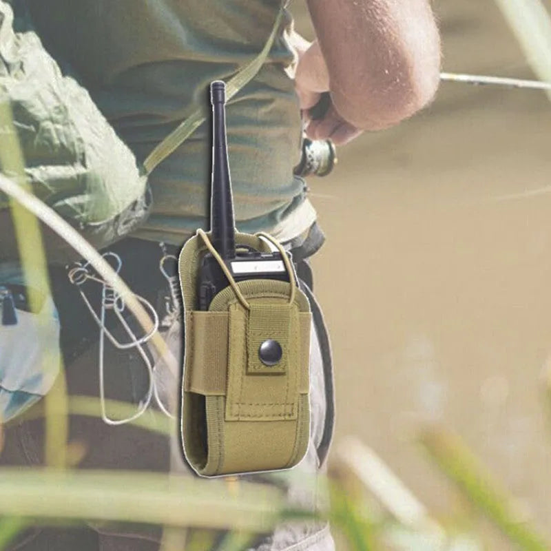 3Pcs/Lot Outdoor Tactical Molle Pouch Walkie Talkie Holder Multi-Function Phone Waist Bag for Camping Hiking Hunting Sports