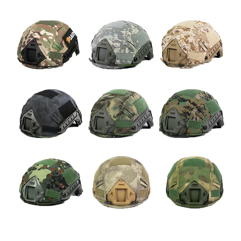 Tactical Helmet Cover for Fast Helmet with full fabric Velcro cover, helmet color changing equipment For Military Airsoft
