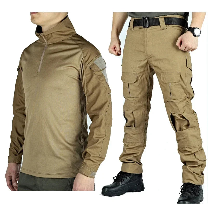 G3 Tactical Suit Military Pieces Sets Men Hunting Training Uniforms Hiking Shirts And Pants Outdooruflage Field War Games Kits