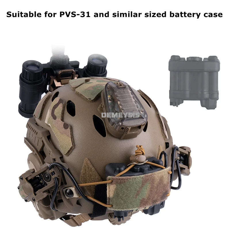 Tactical Helmet NVG Battery Box Bag NVG Counterweight Balance Bag Hook Loop for Airsoft Fast Helmet Battery Box Storage Pouch