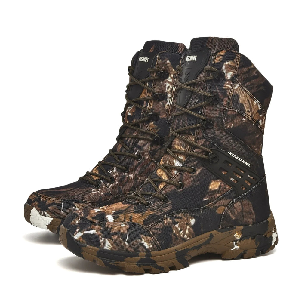 Men's Breathable Desert Tactical Shoes Camouflage Hunting Boots Outdoor Off-road Wear-Resistant Mountaineering Hiking Boots