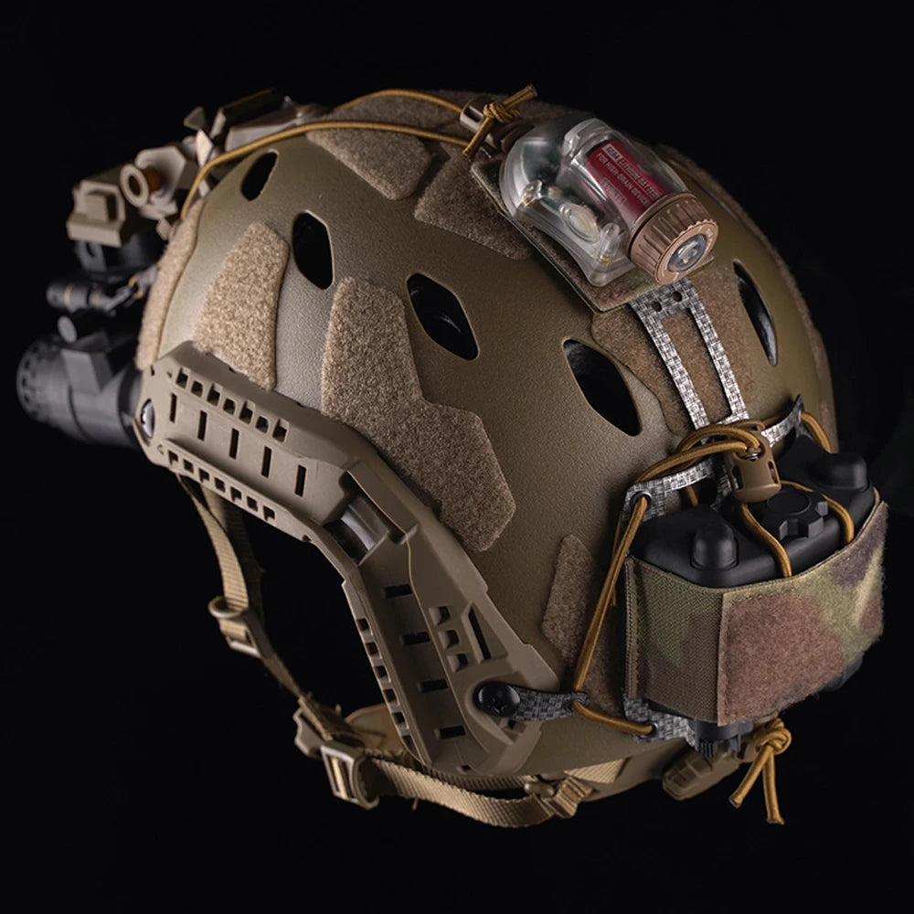Tactical PVS31 NVG Battery Box Storage Pouch Militar Fast Helmet Retention System Adjustable Paintball Airsoft Helmet Accessory