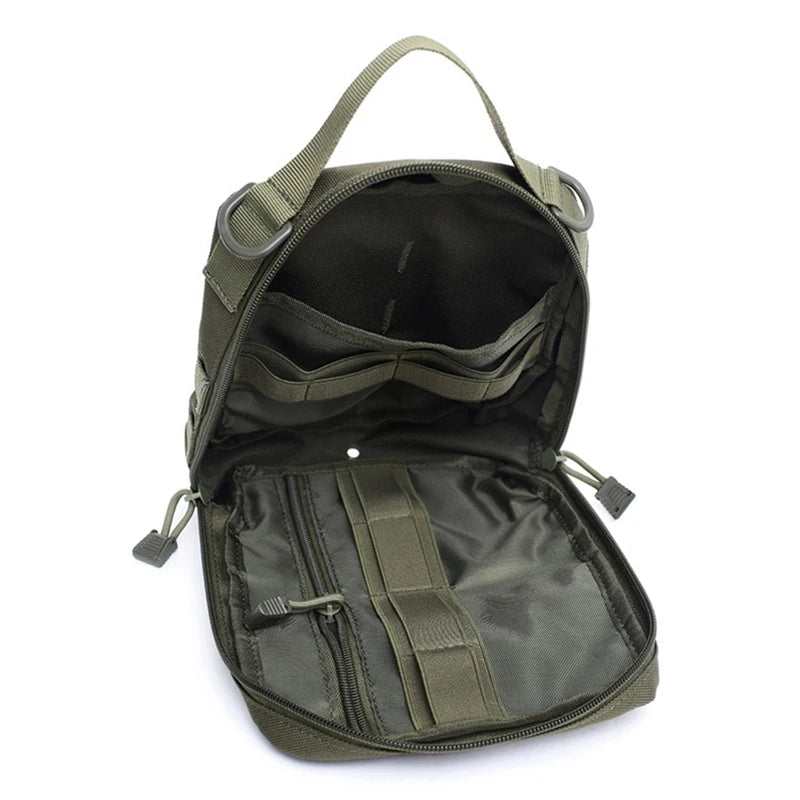 Outdoor EDC Bag Tactical Nylon Handbag Outdoor First Aid Survival Bag MOLLE Accessory Bag Medical Storage Waist Bag Tool Bag