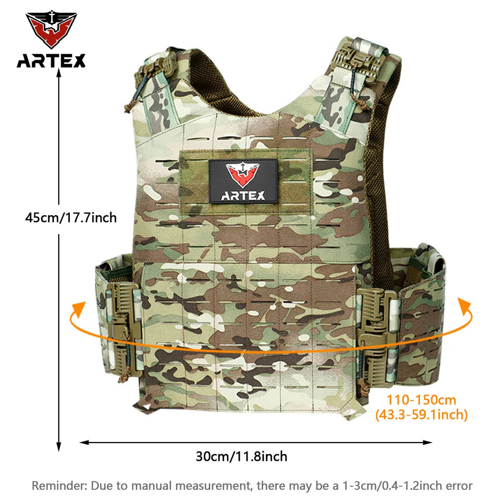 Artex quick release training vest laser MOLLE expansion system multifunctional vest waterproof and wear-resistant training equip